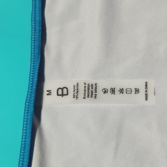 NWT BMJL women's Size M.Vibrant Blue High-Waisted Bikini Set with Wrap-Style Top - Picture 4 of 15